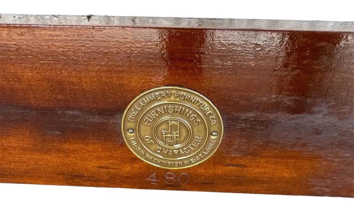 Kindel Grand Rapids Oxford Chippendale Full Size Headboard - Solid Cherry Wood - Circa 1940s - Thumbnail 6