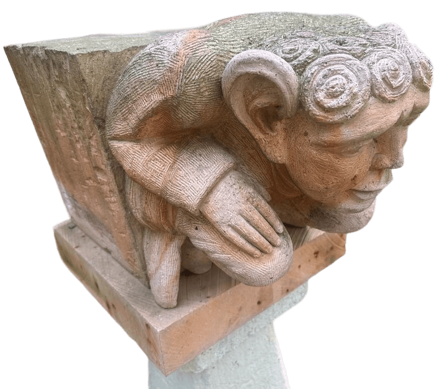 Cantera Stone Gargoyle Sculpture From Guanajuato, Mexico - Thumbnail 3