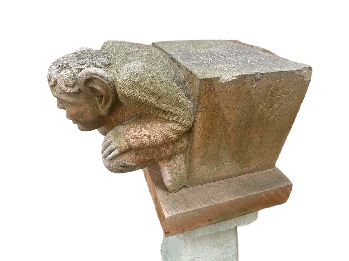 Cantera Stone Gargoyle Sculpture From Guanajuato, Mexico - Thumbnail 4
