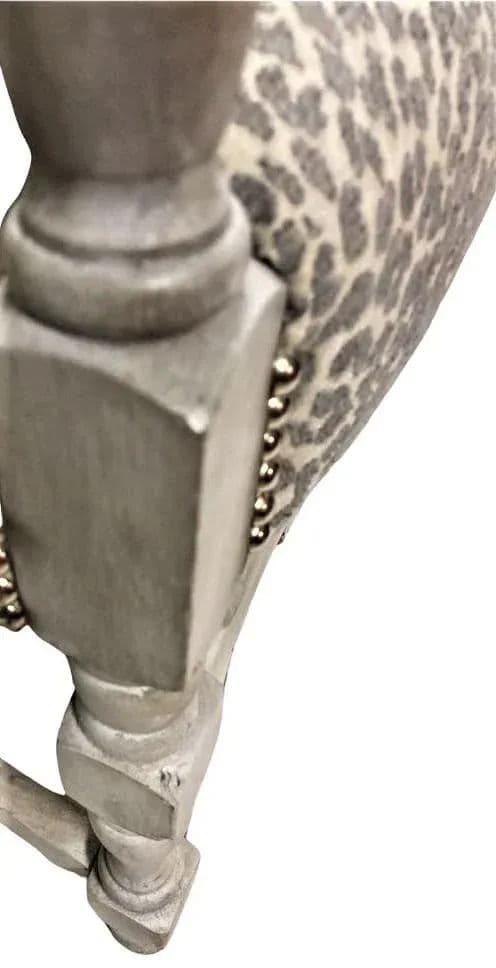 Early 20th Century Spanish Revival Armchair With Textured Kravet Upholstery - Thumbnail 7