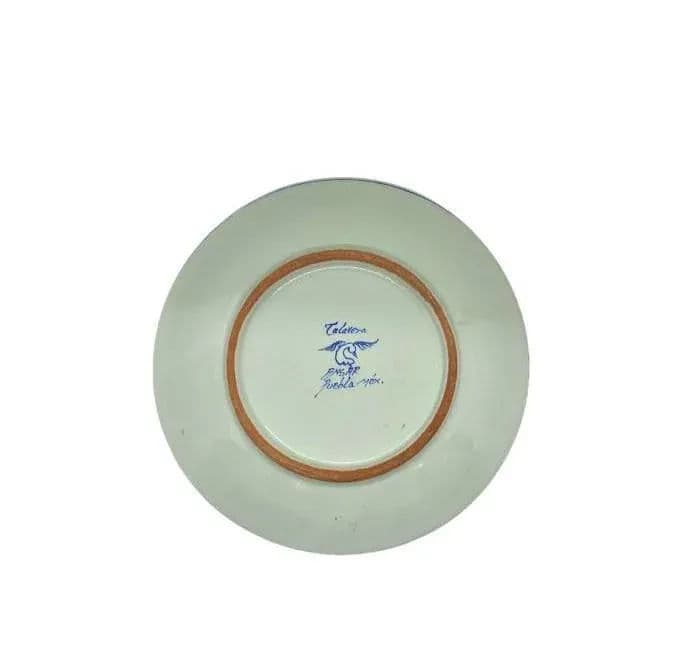 Puebla Mexican Talavera Decorative Plate by Ansar - Late 20th Century - Thumbnail 4