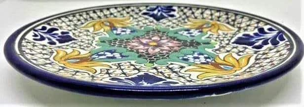 Puebla Mexican Talavera Decorative Plate by Ansar - Late 20th Century - Thumbnail 6