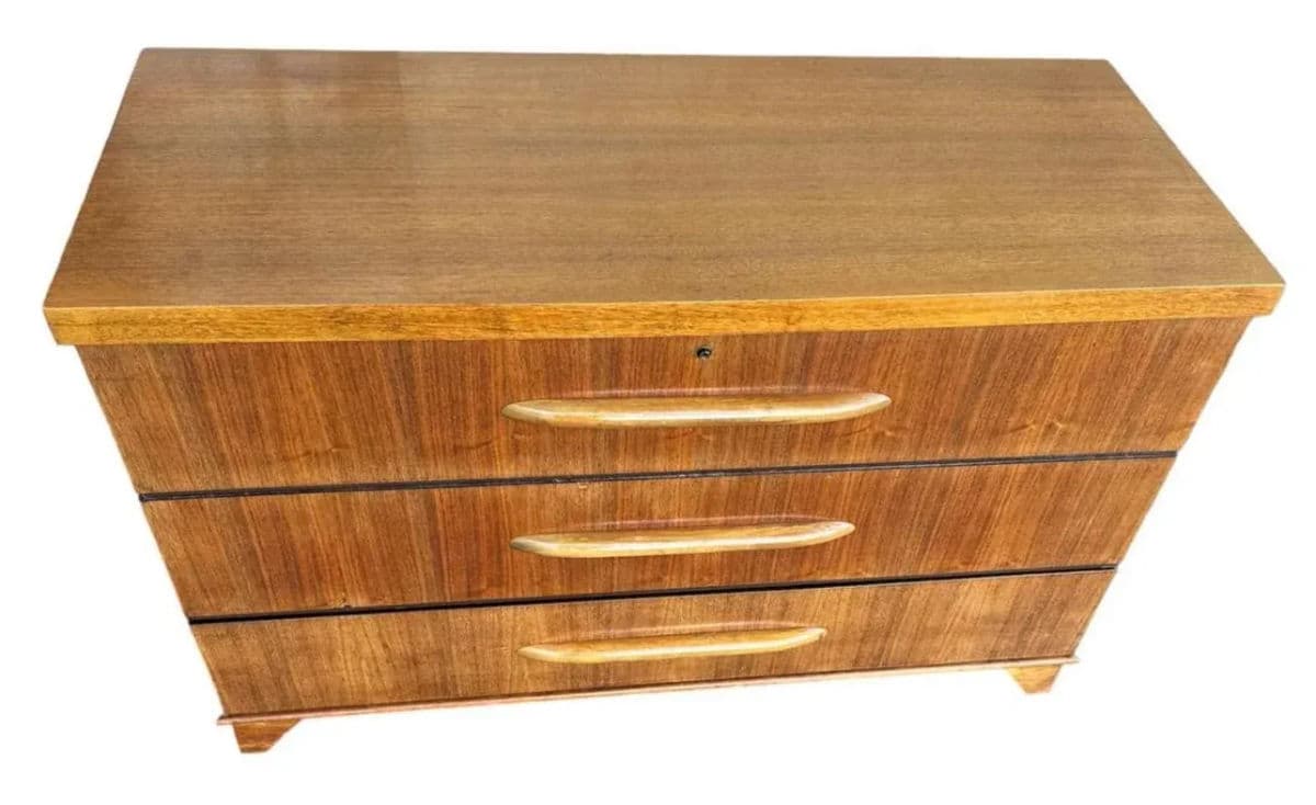 Merton Gershun Attributed Walnut Dillingham Bluebird Cedar Chest - Circa 1950s - Thumbnail 5