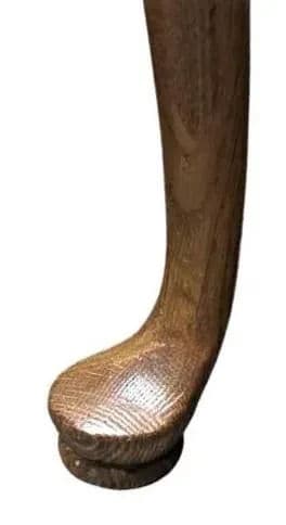 Vintage Thomasville Solid Oak Queen Anne Lamp Table - Late 20th Century - Thumbnail 6