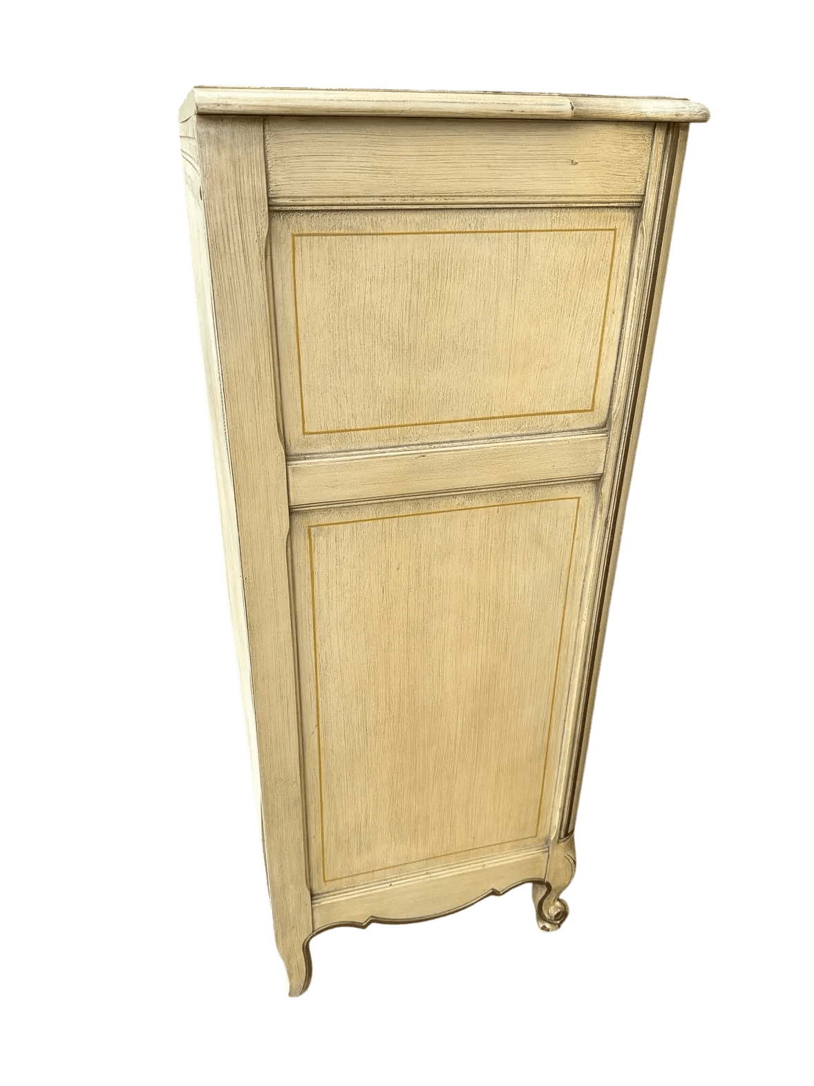 National of Mount Airy Louis XV Painted Cherry Wood Tall Chest of Drawers - Vintage Mid 20th Century - Thumbnail 4