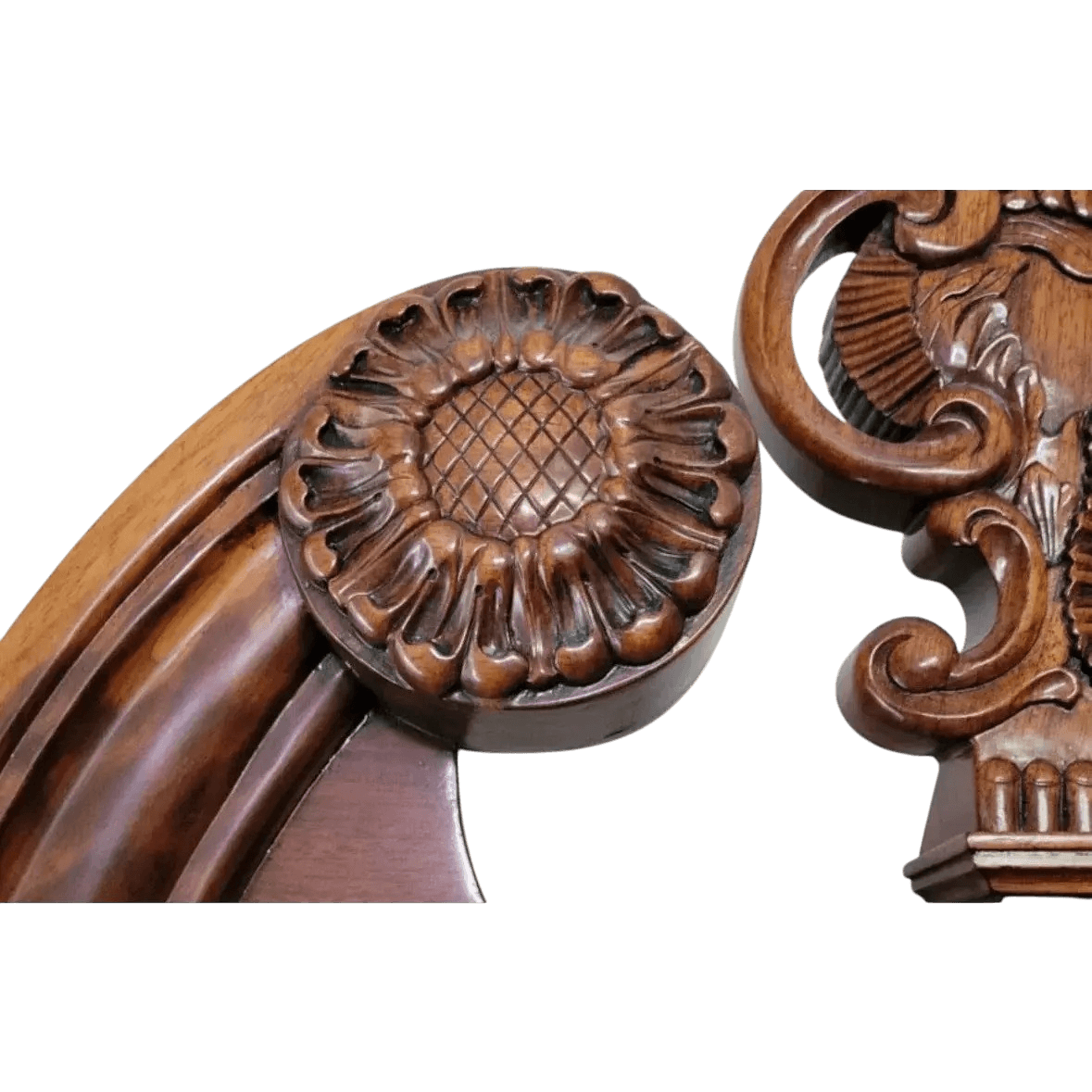 Late 20th Century Ornate Mahogany Chippendale Highboy by Georgian Furnishings Company of New Orleans - Thumbnail 4