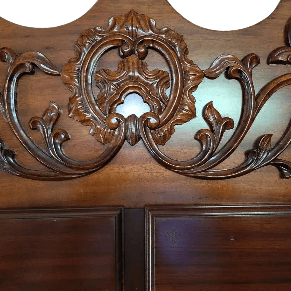 Late 20th Century Ornate Mahogany Chippendale Highboy by Georgian Furnishings Company of New Orleans - Thumbnail 5