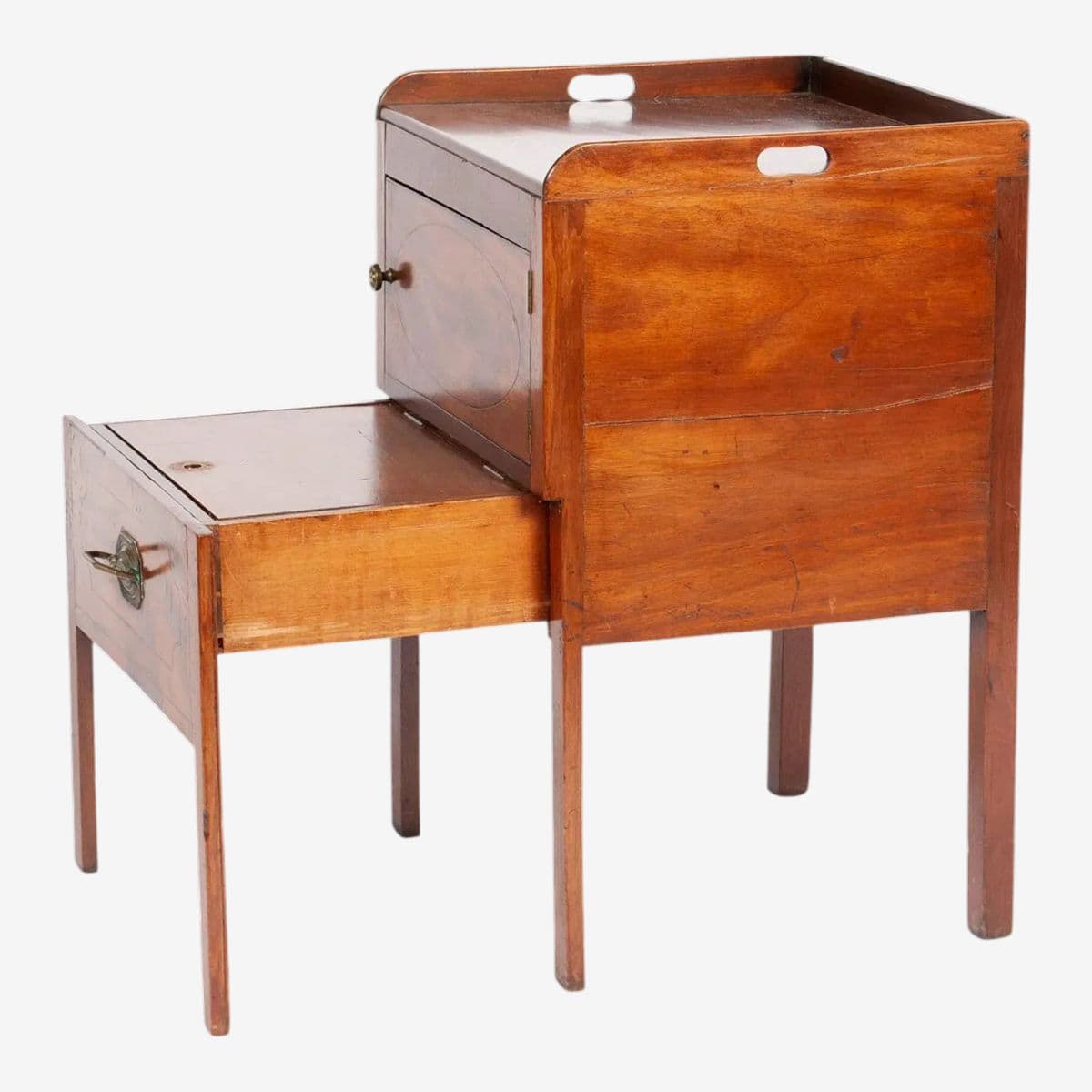 18th Century George III Mahogany Commode Made in England - Image 1