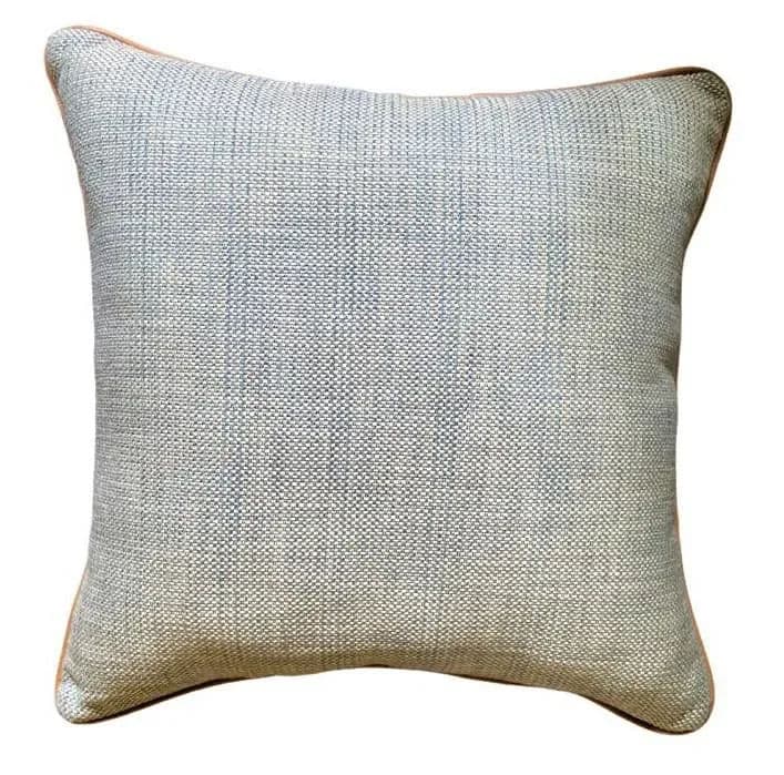 Early 21st Century Red & Soft Green Tweed Throw Pillow - Thumbnail 5