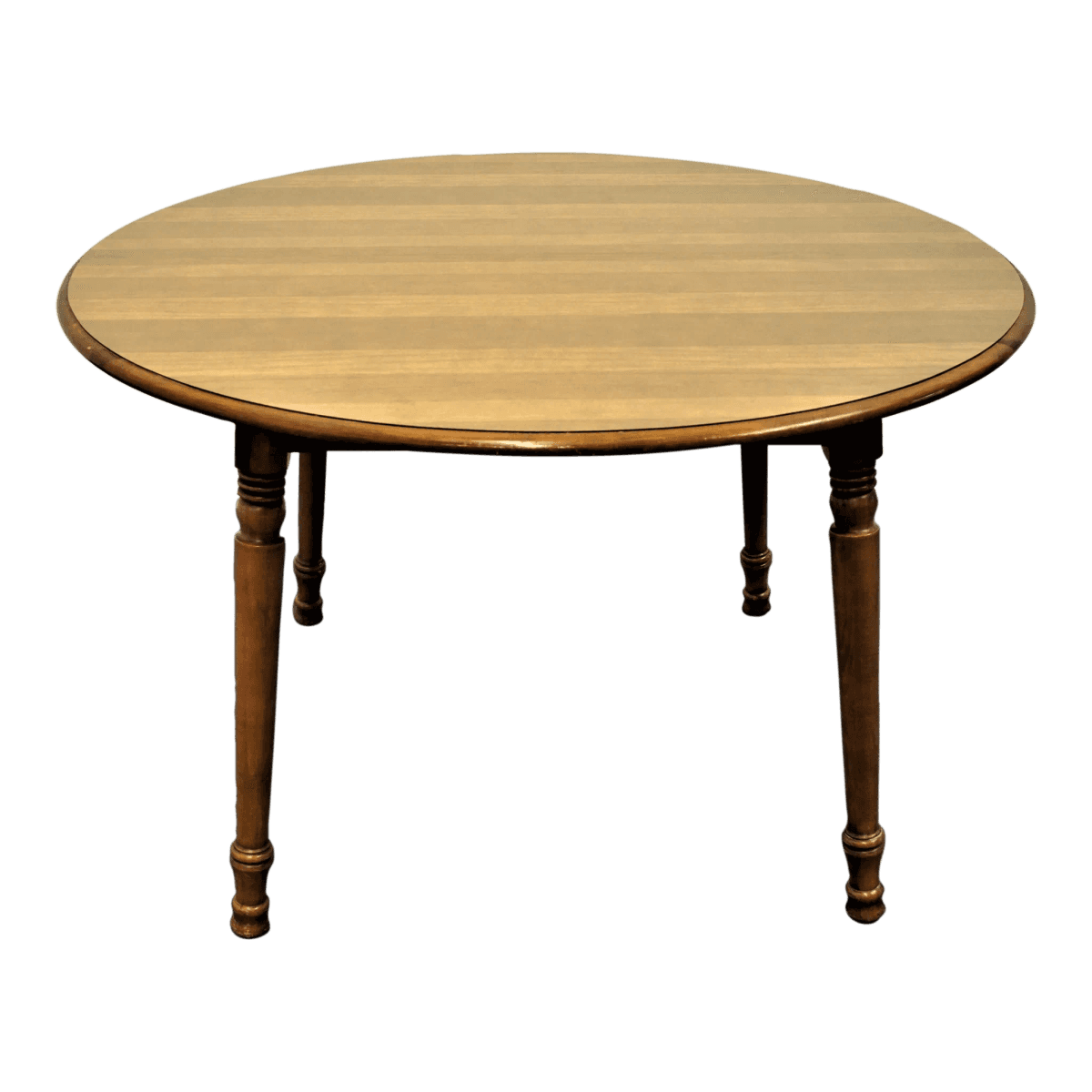 Mid 20th Century Tell City 48" Round Maple Dining Table - Thumbnail 2