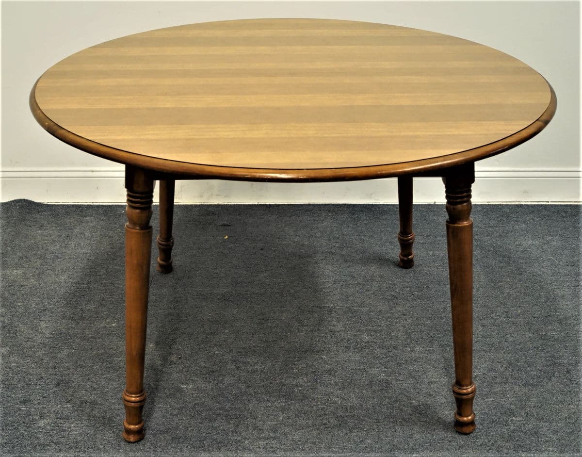 Mid 20th Century Tell City 48" Round Maple Dining Table - Thumbnail 6