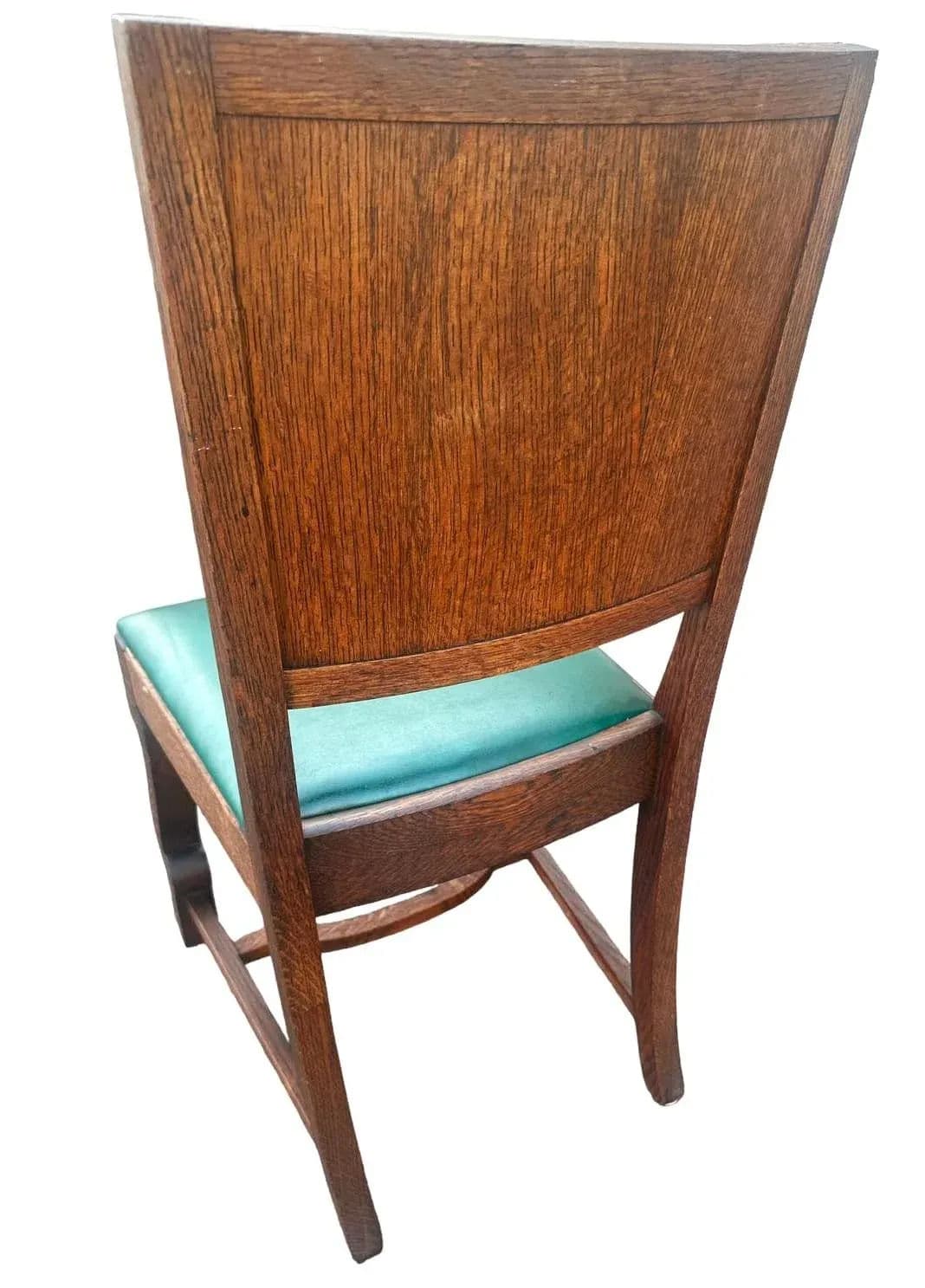 Antique Oak Hacienda Style Chairs - Set of 4 - Thumbnail 4