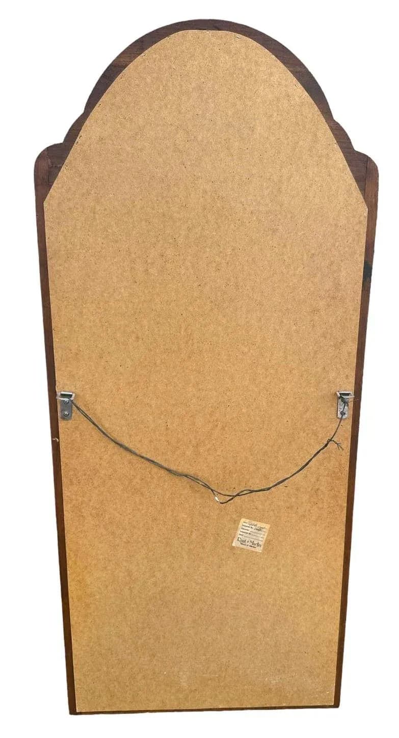 Louis Philippe Wall Mirror With Solid Cherry Wood Frame - Vintage Late 20th Century - Thumbnail 5