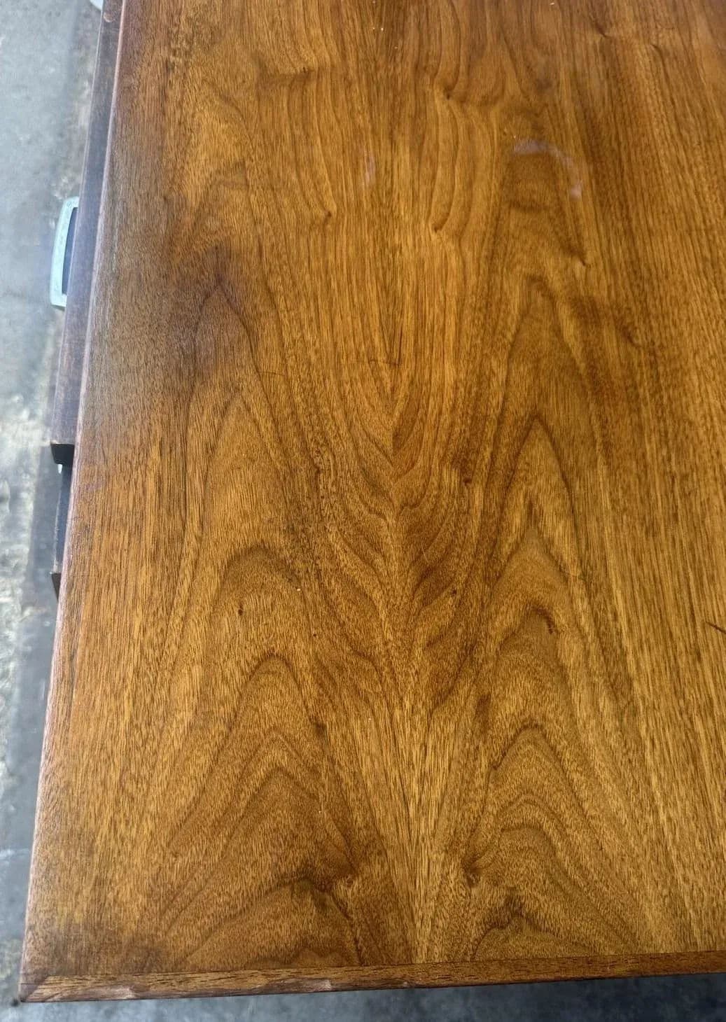 Paul McCobb Directional Walnut and Aluminum Large 84” Executive Partners Desk - Vintage 'Mad Men' 1960s - Fully Restored - Thumbnail 7