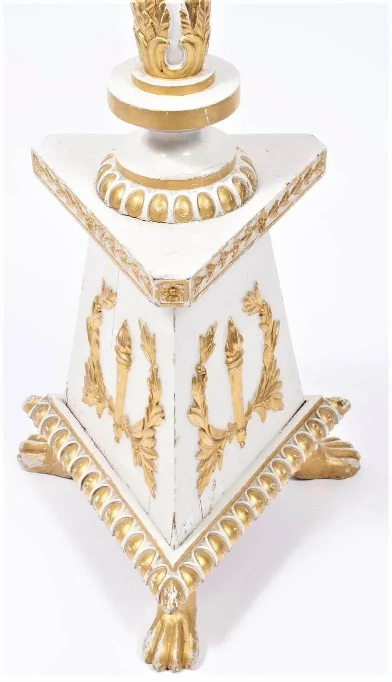 Early 20th Century Hollywood Regency Accent - a Neoclassical Style Torchiere Pedestal From Europe - Thumbnail 4