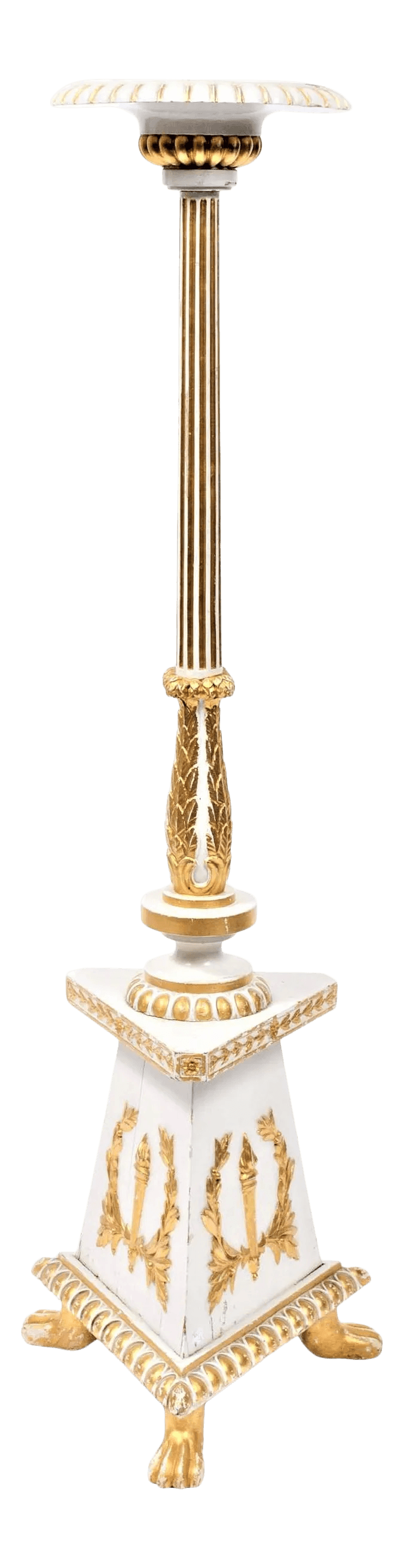 Early 20th Century Hollywood Regency Accent - a Neoclassical Style Torchiere Pedestal From Europe - Thumbnail 8