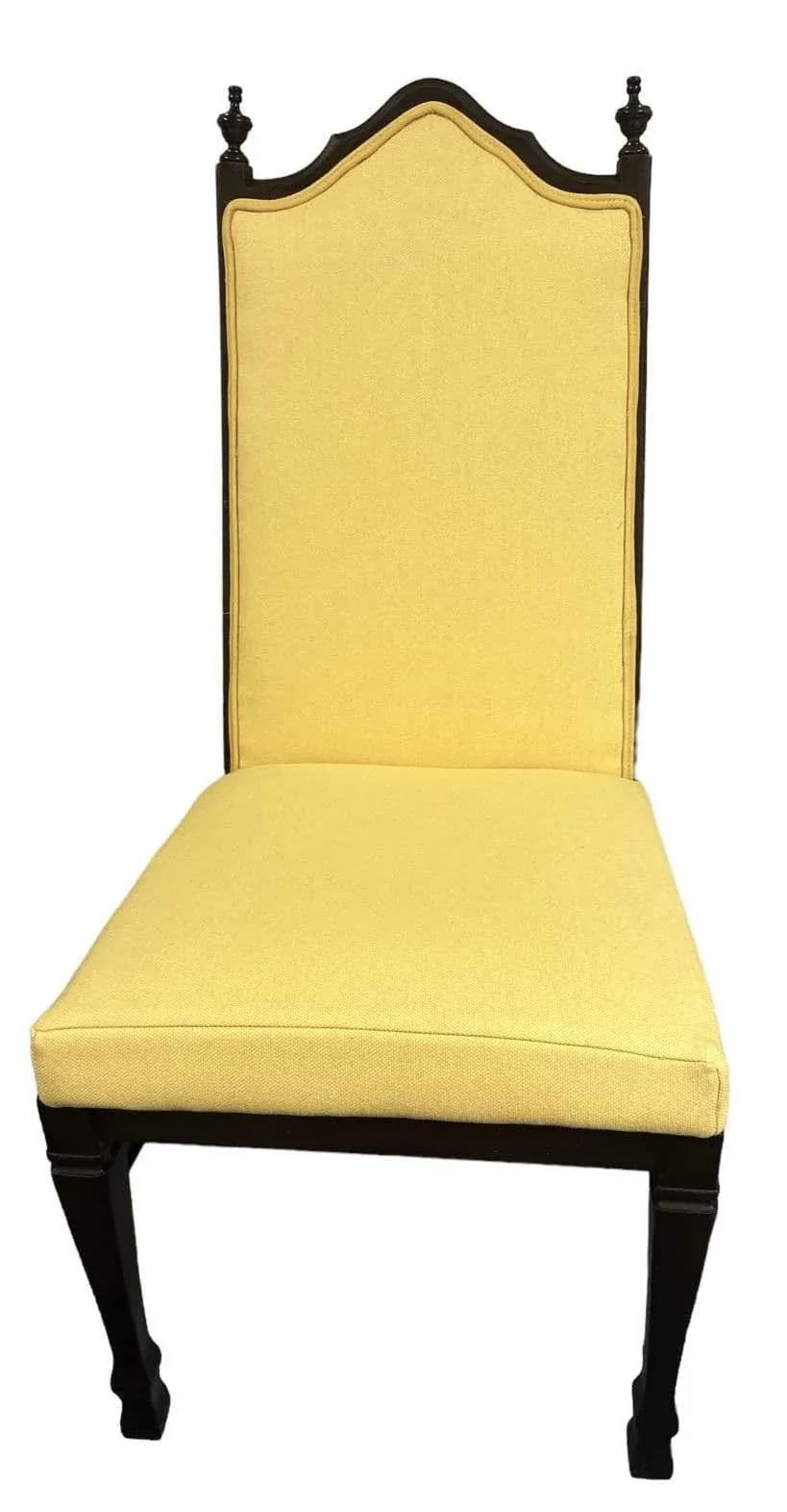 Ethan Allen Vintage Royal Charter Oak Chairs With Chiapas Embroidery, Leather, and Fabric Upholstery - Set of 6 - Thumbnail 7