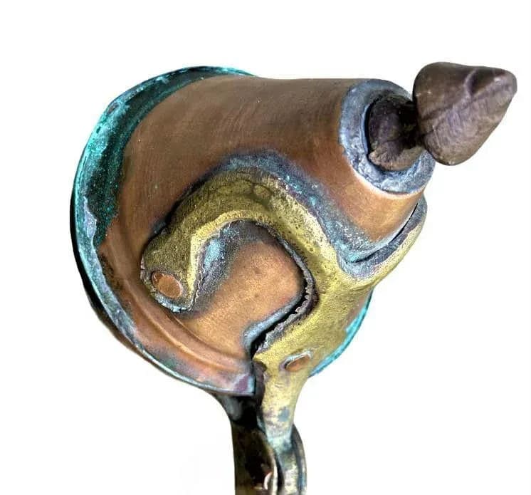 Large Egyptian Vintage Copper Hand Crafted Water Vessel - Mid 20th Century - Thumbnail 3