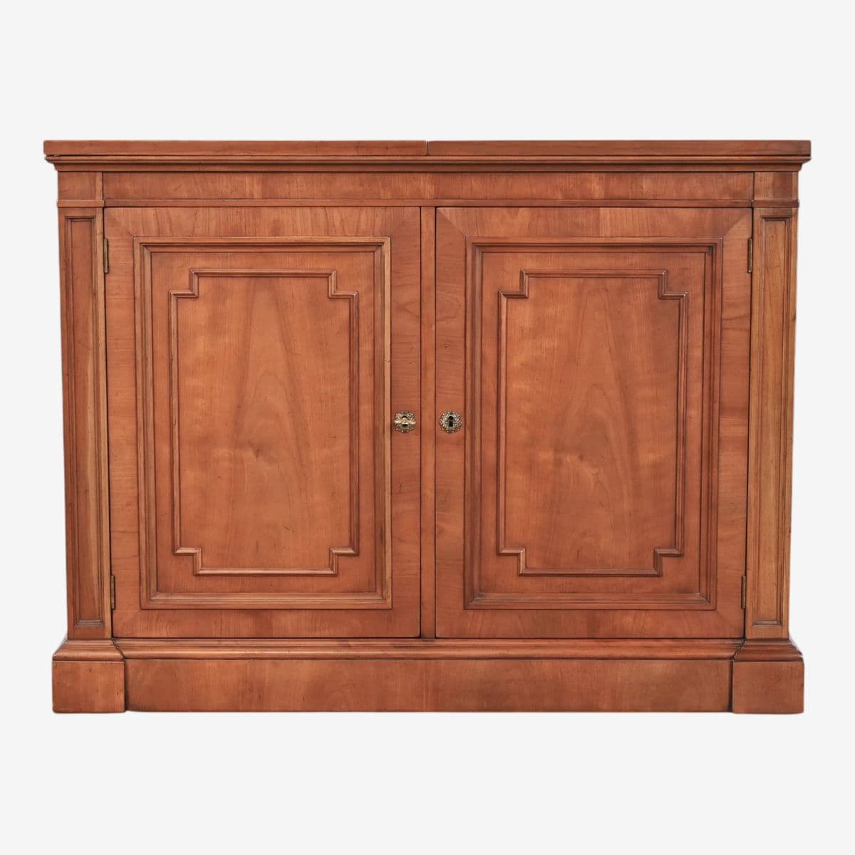 Kindel Grand Rapids 'Milano' Cherry Wood Rolling Buffet Server or Dry Bar - 1960s - Image 1