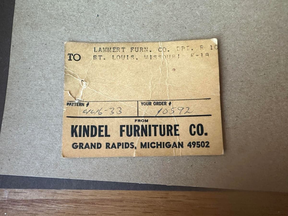 Kindel Grand Rapids 'Milano' Cherry Wood Rolling Buffet Server or Dry Bar - 1960s - Thumbnail 9