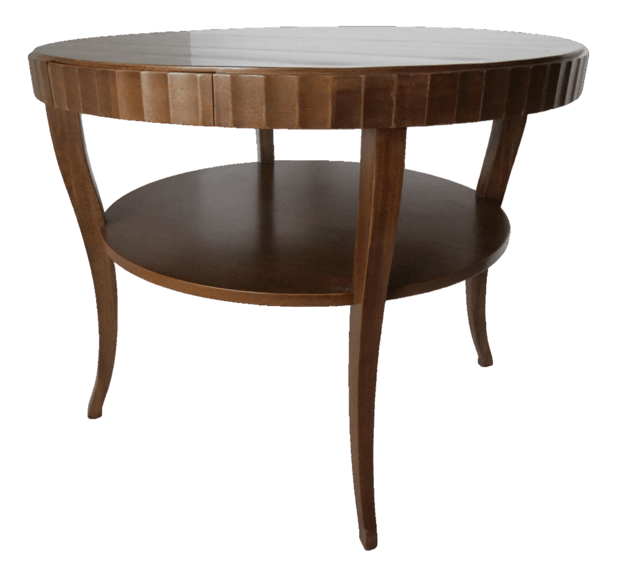 Barbara Barry for Baker Furniture Round Fluted Center Table - Vintage Circa 1990s - Thumbnail 2