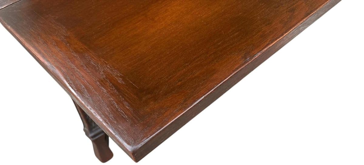 Vintage Viking Oak Dining Table 60" With Pullout Leaves Extending to 96" - Circa 1950 Attributed to Romweber - Thumbnail 5