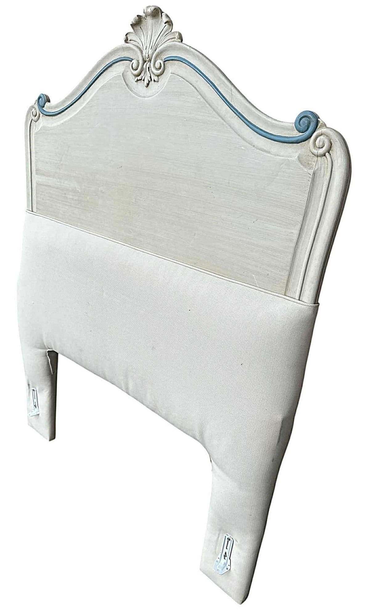 French Twin Padded Headboards - A Pair - Vintage Mid 20th Century - Thumbnail 3