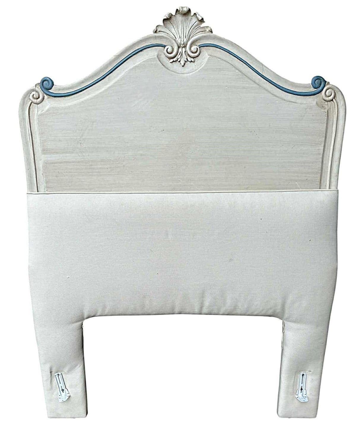 French Twin Padded Headboards - A Pair - Vintage Mid 20th Century - Thumbnail 7