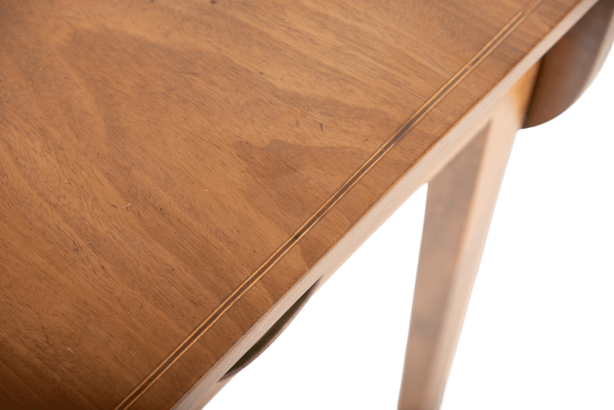 Antique Georgian English Pembroke Table With Satinwood Banded Border - Circa Early 19th or Late 18th Century - Thumbnail 5