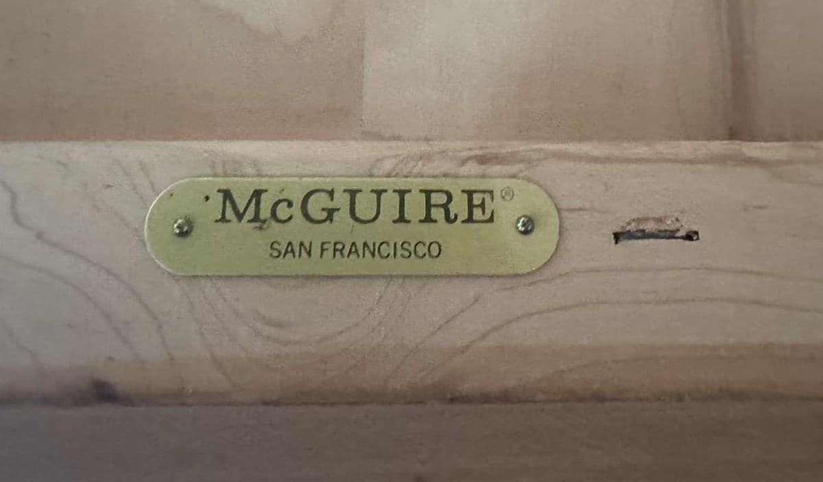 Late 20th Century McGuire San Francisco Monumental 93" Cerused Wood Ming Style Altar Table - Thumbnail 4