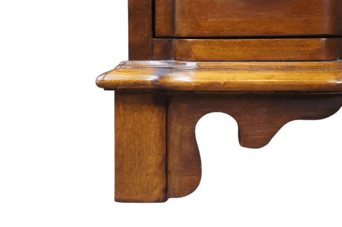 1980s Lexington Furniture Vintage Cherry Wood Goddard Block Front Chest of Drawers Nightstand or Side Table - 1980s - Thumbnail 5