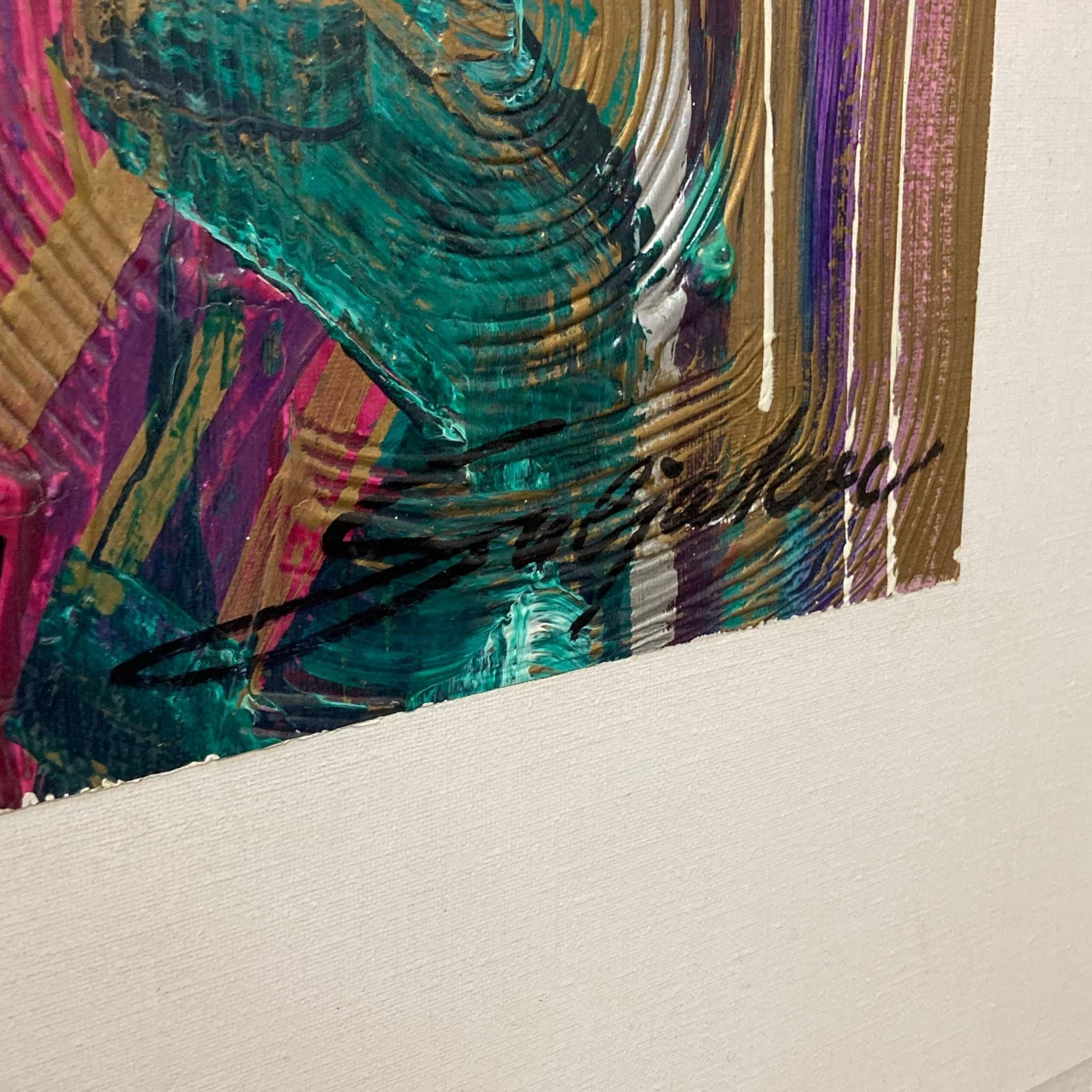 Abstract Musician Signed Acrylic Paintong by Vadik Suljakov - Thumbnail 6