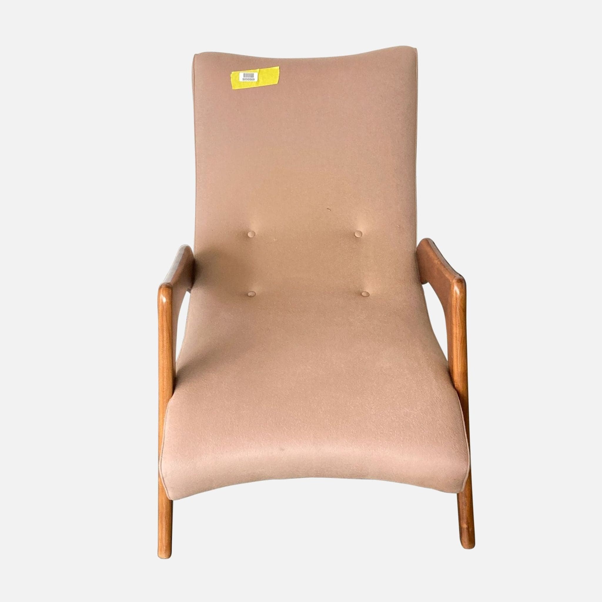 Adrian Pearsall Mid Century Crescent Lounge Chair and Ottoman - Thumbnail 6