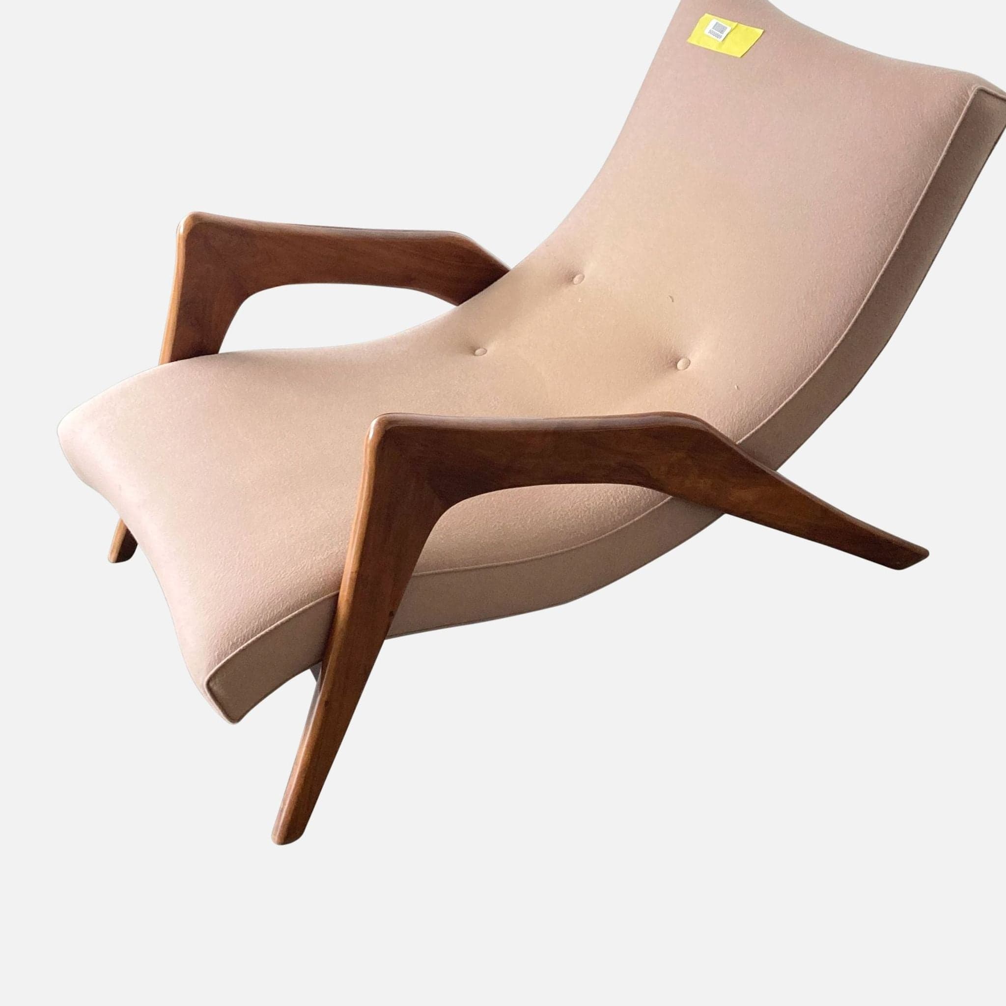 Adrian Pearsall Mid Century Crescent Lounge Chair and Ottoman - Thumbnail 5