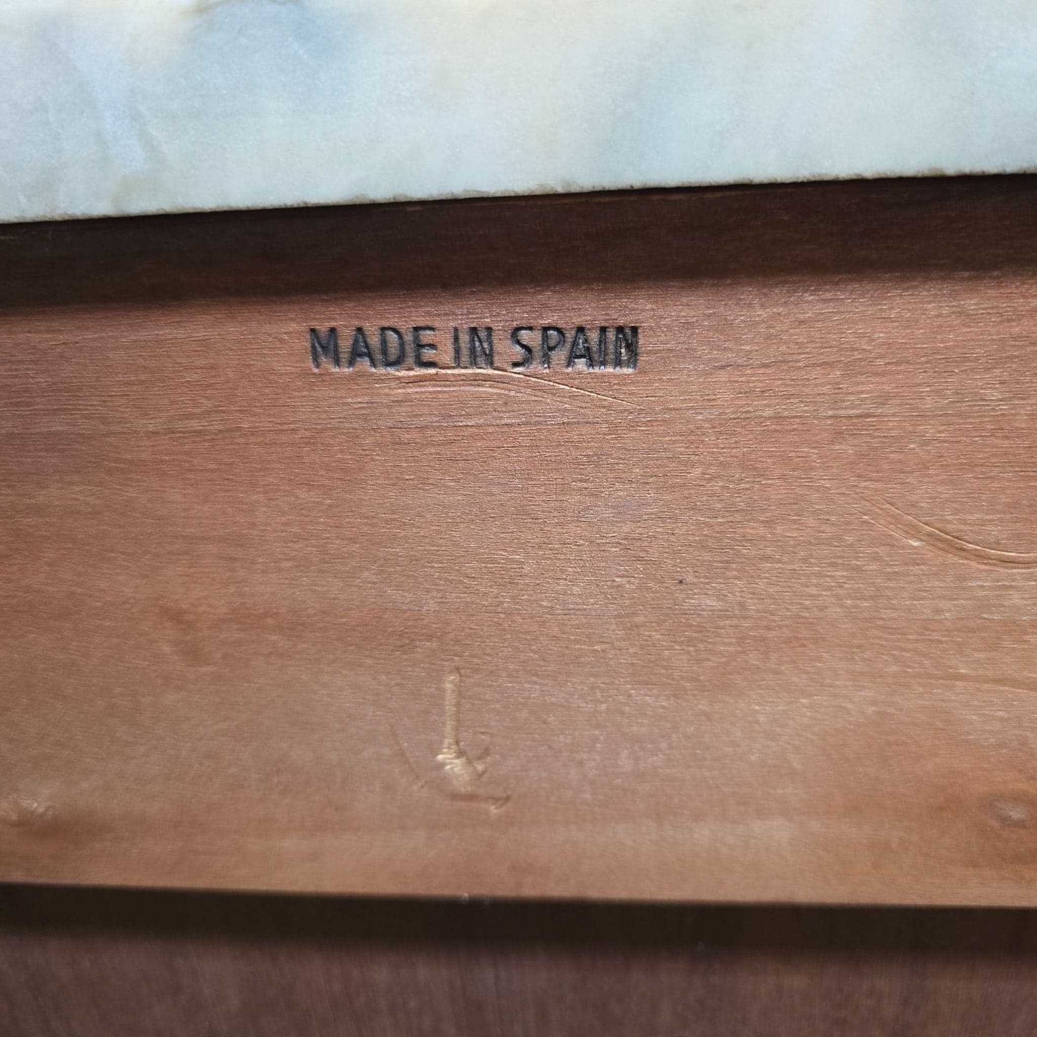 Antique Sideboard with Marble Top - Thumbnail 7