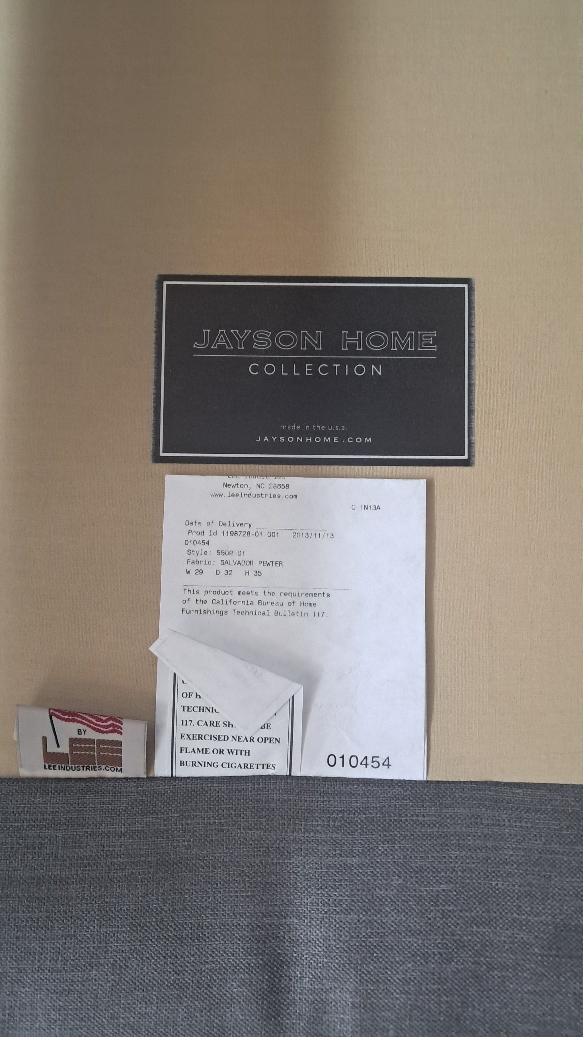 Pair of Jayson Home Collection Modern Gray Lounge Chairs - Thumbnail 6