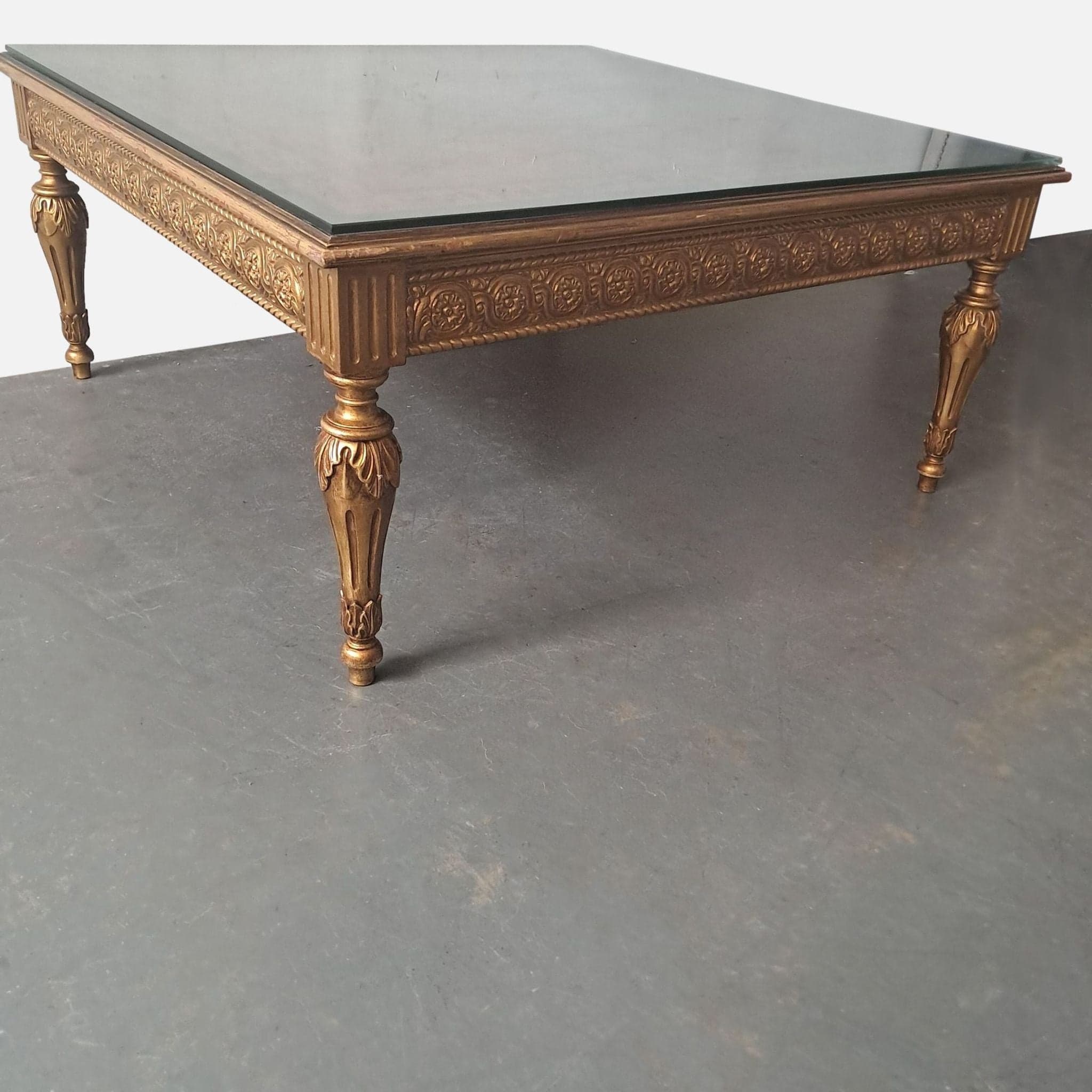George III Style Inlaid Coffee Table - Thumbnail 5
