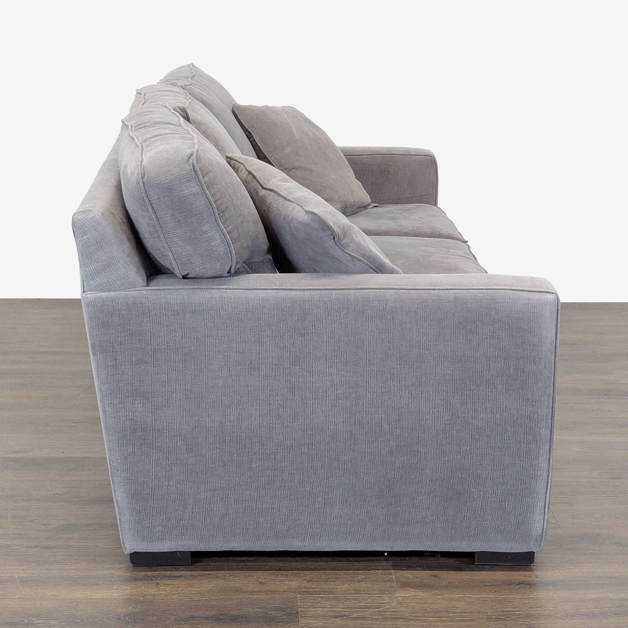 Jonathan Louis Gray Queen Sleeper Sofa with Cushions - Thumbnail 8