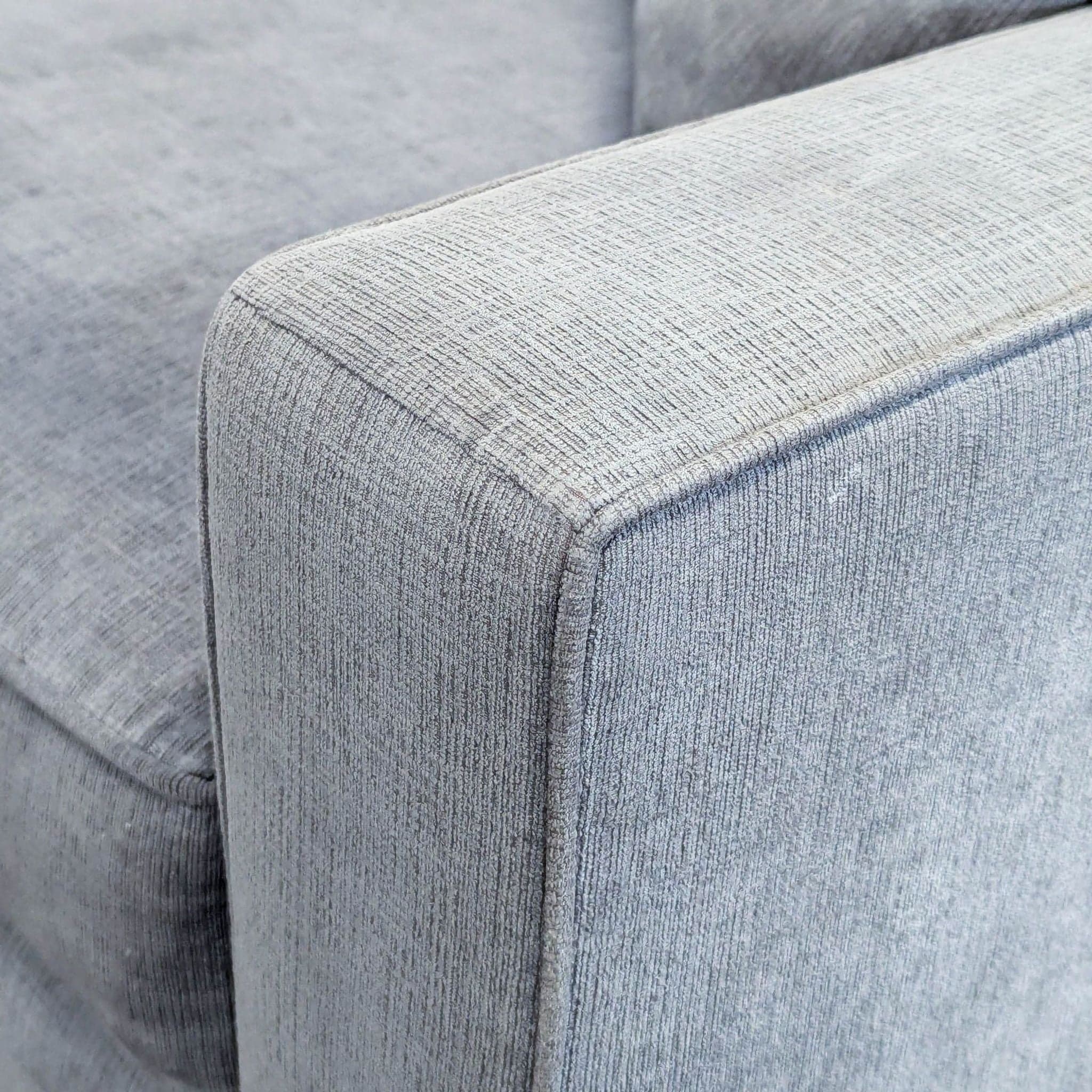 Jonathan Louis Modern Gray Loveseat with Loose Back Cushions - Thumbnail 7