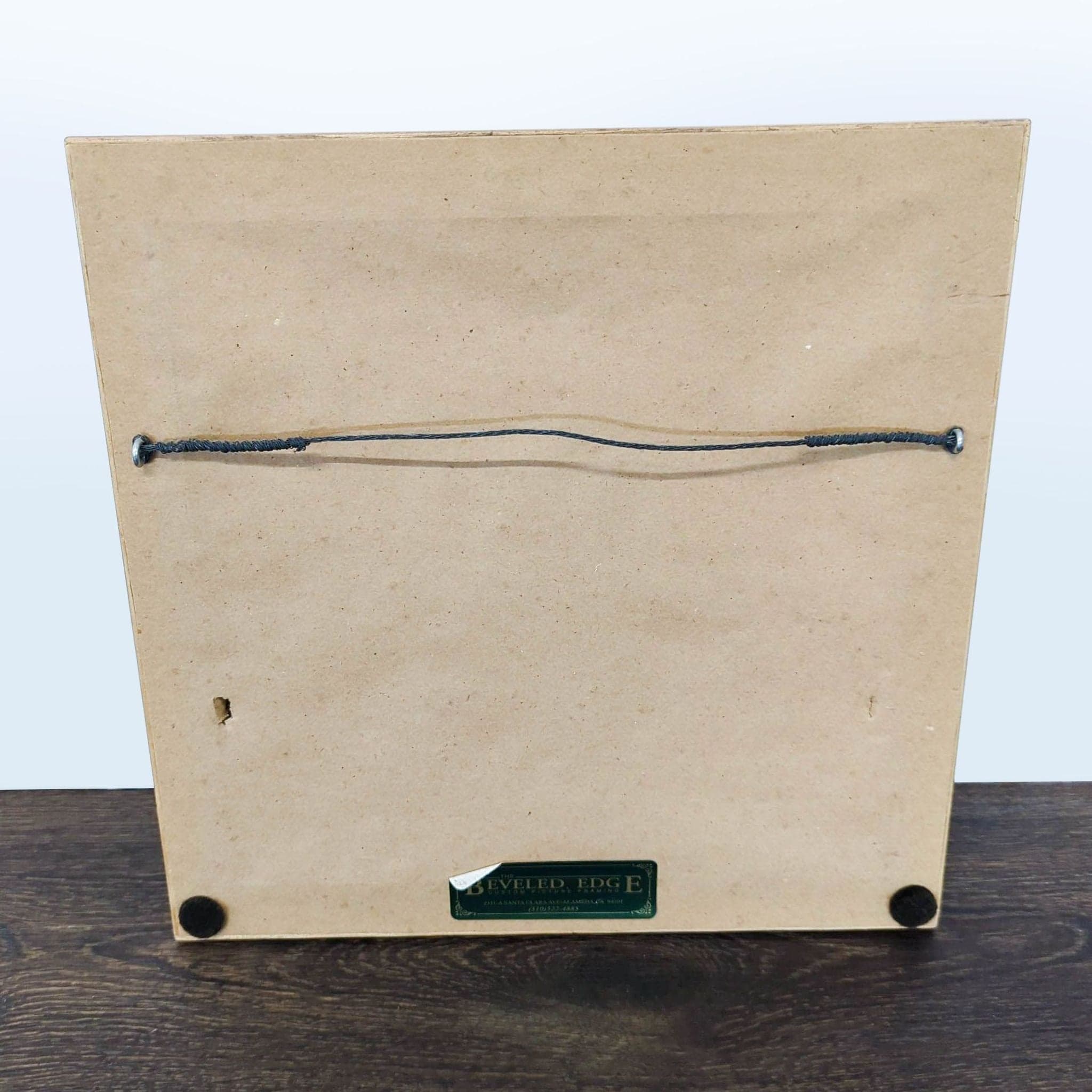 Framed Black and White Flower Print with Ornate Gold Frame, Signed - Thumbnail 3