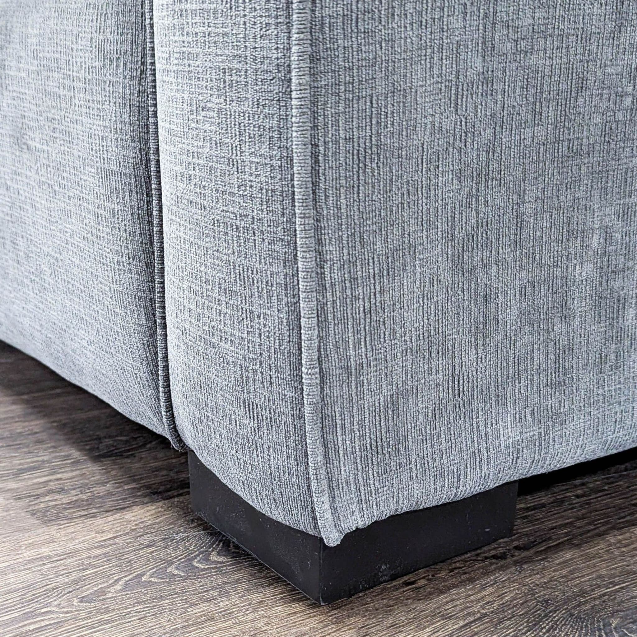 Jonathan Louis Gray Fabric Sectional Sofa with Chaise - Comfortable & Spacious - Thumbnail 7