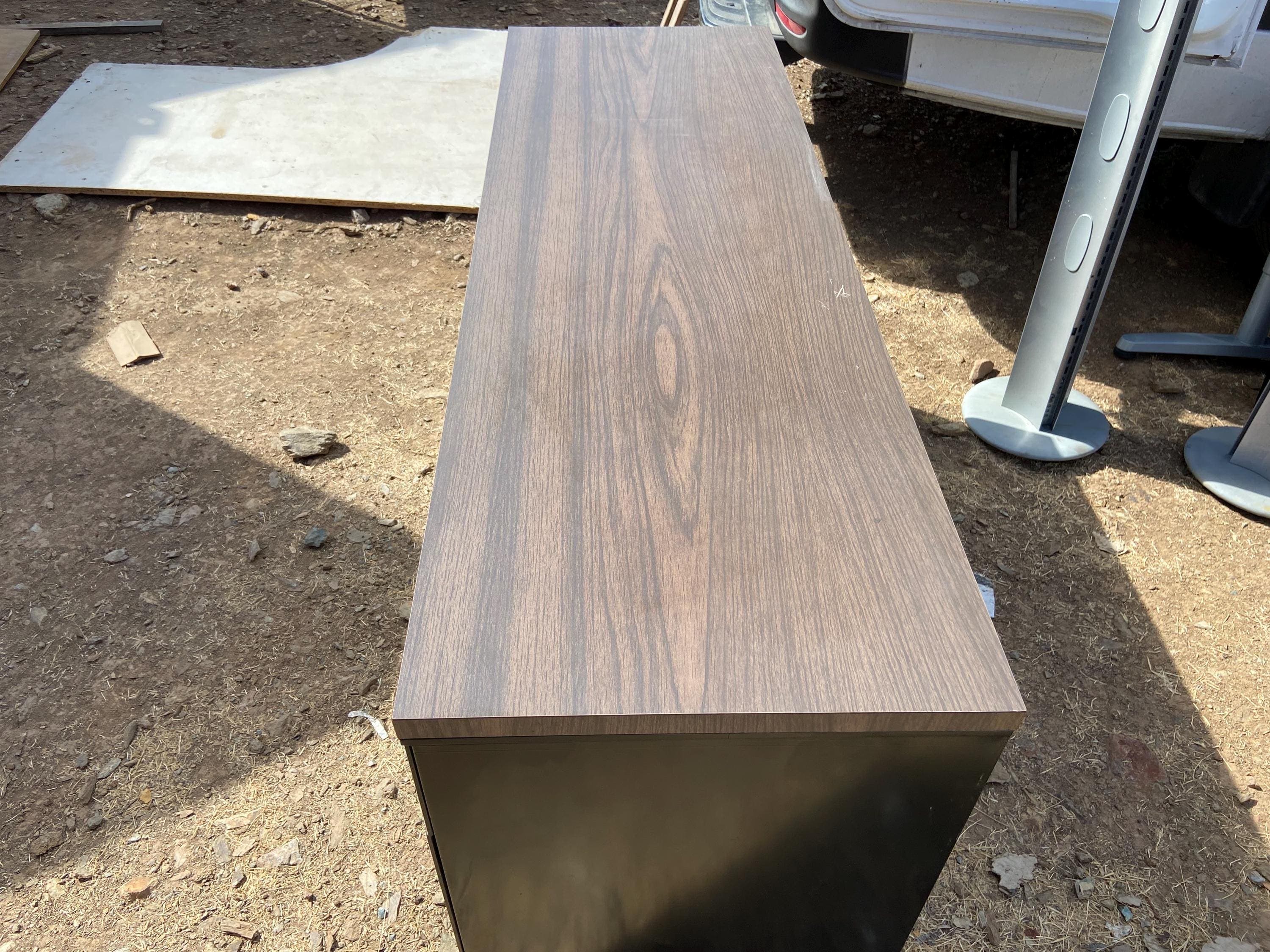 Steelcase vintage mid century modern metal tanker credenza Sideboard - Thumbnail 9