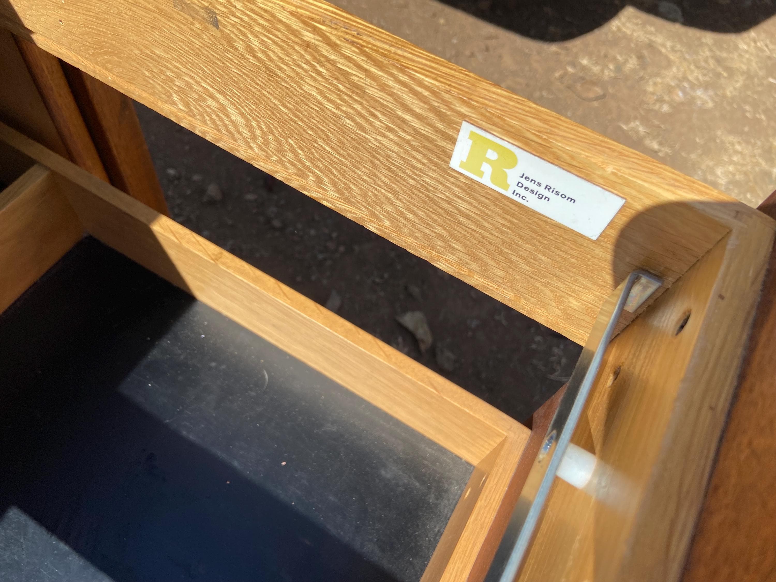 vintage mid century modern Jens Risom executive walnut desk - Thumbnail 9