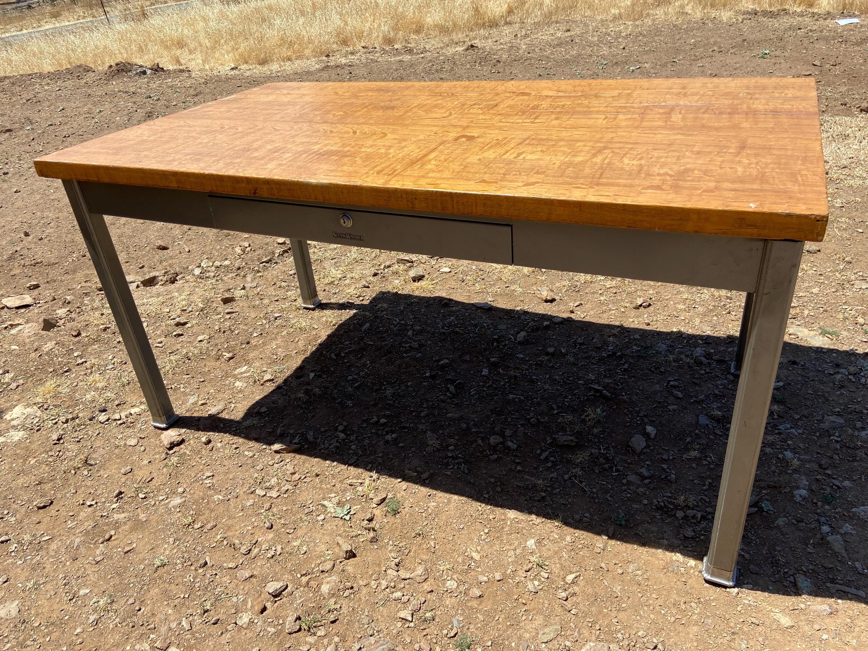 Shaw walker tanker desk needs restoration - Thumbnail 4