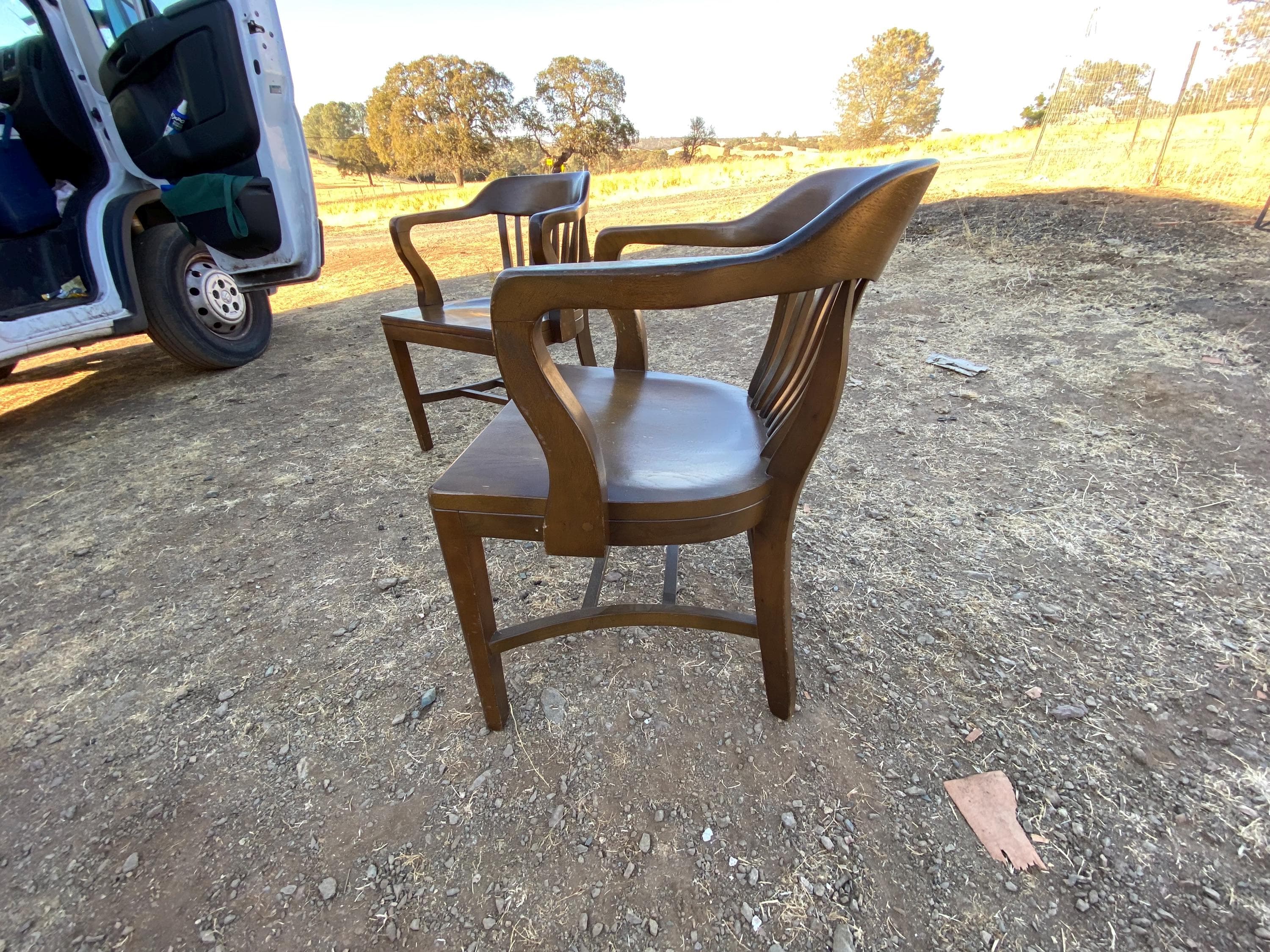 vintage mid century modern boling chair company walnut chairs - Thumbnail 4