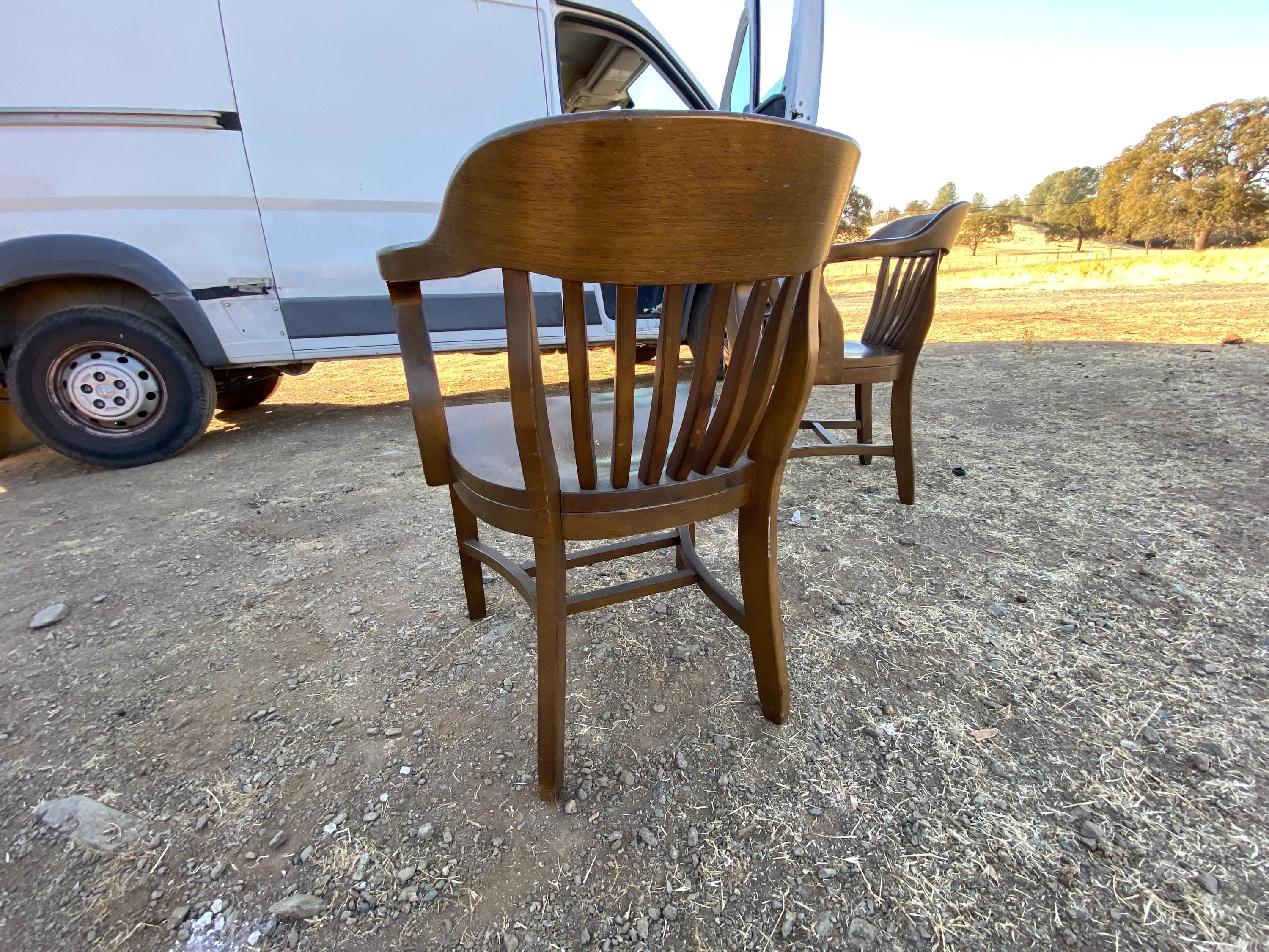 vintage mid century modern boling chair company walnut chairs - Thumbnail 3