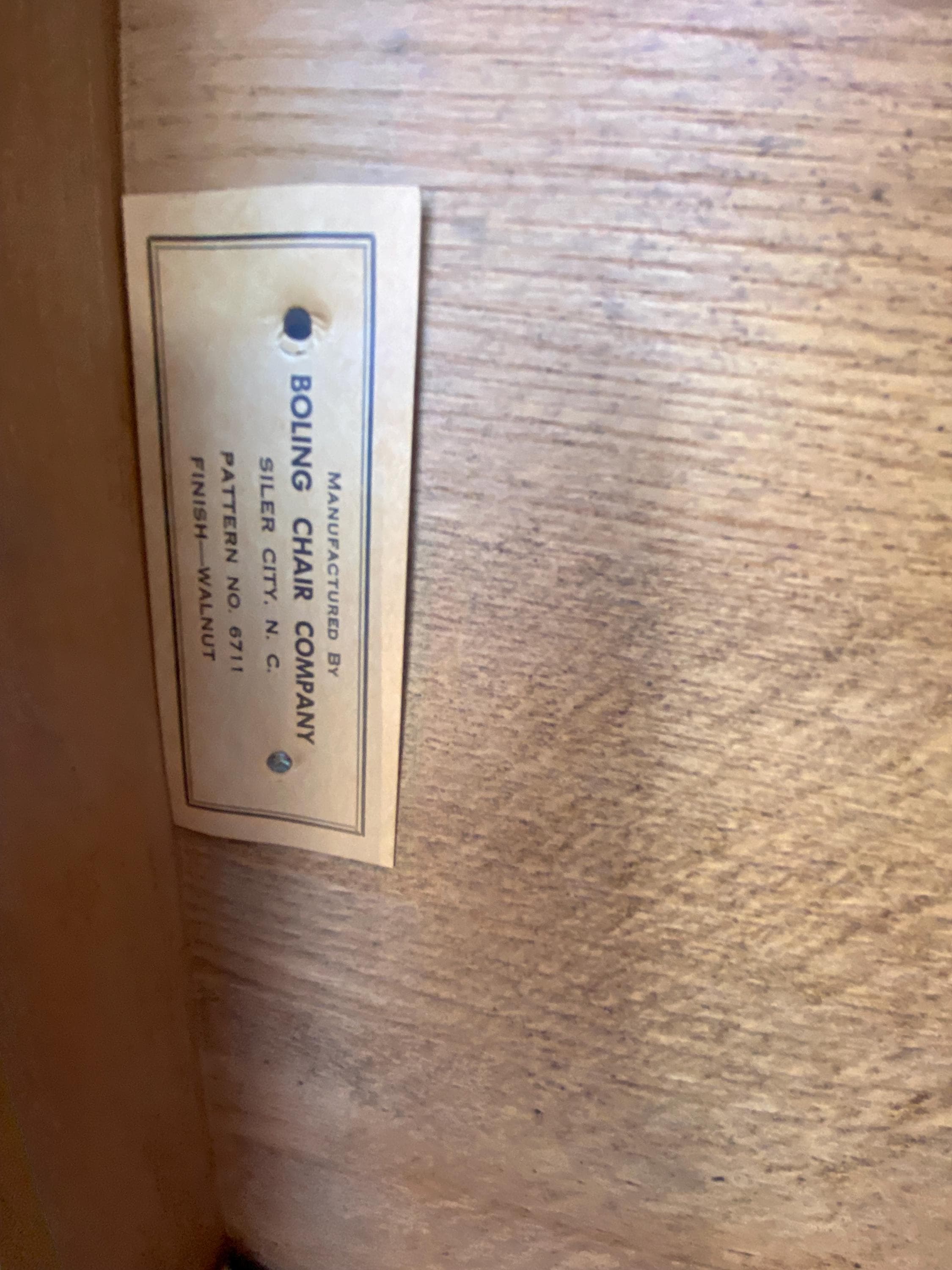 vintage mid century modern boling chair company walnut chairs - Thumbnail 10