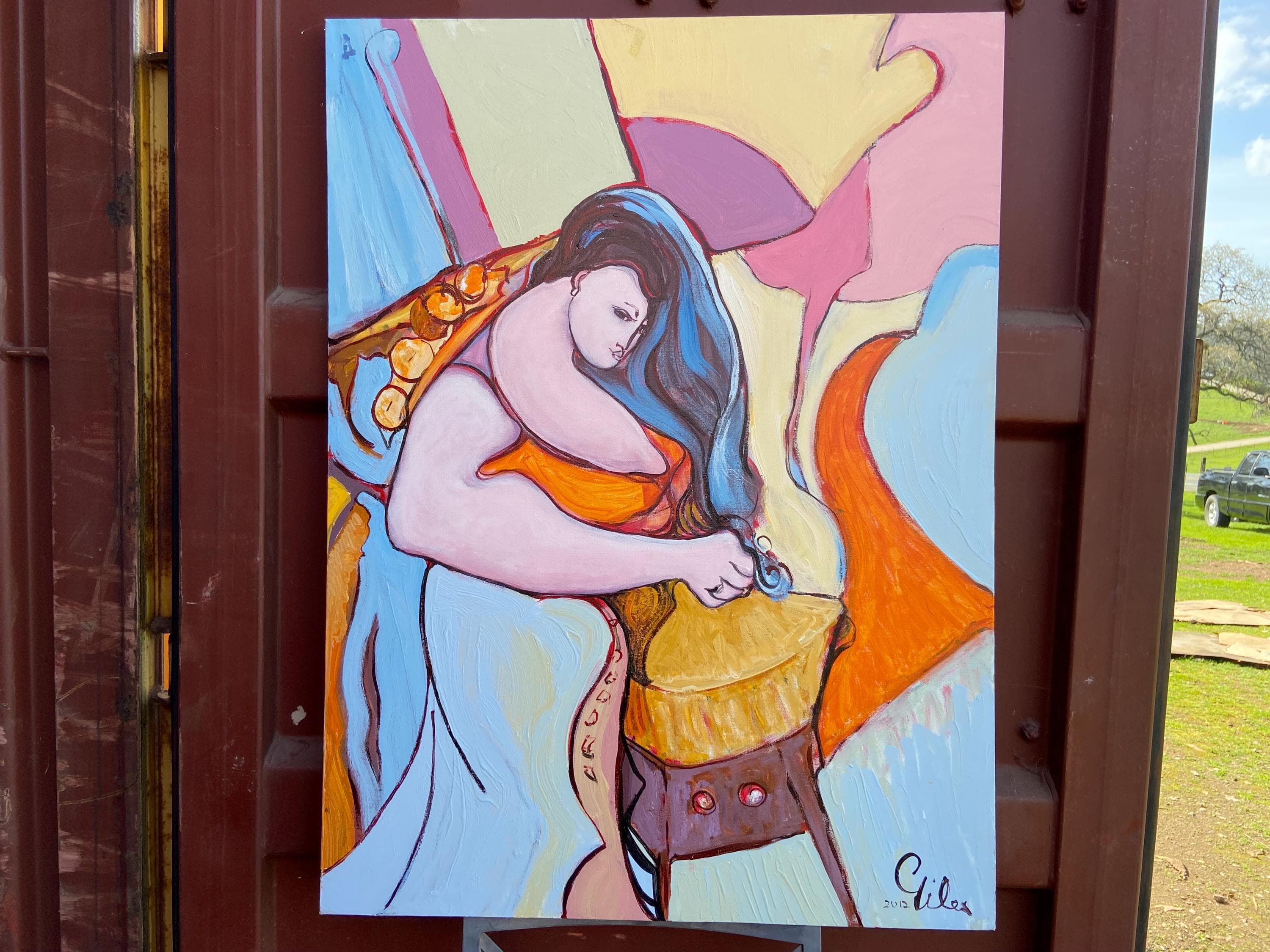 Giles parish canvas collection 40/30 30 in stock - Image 1