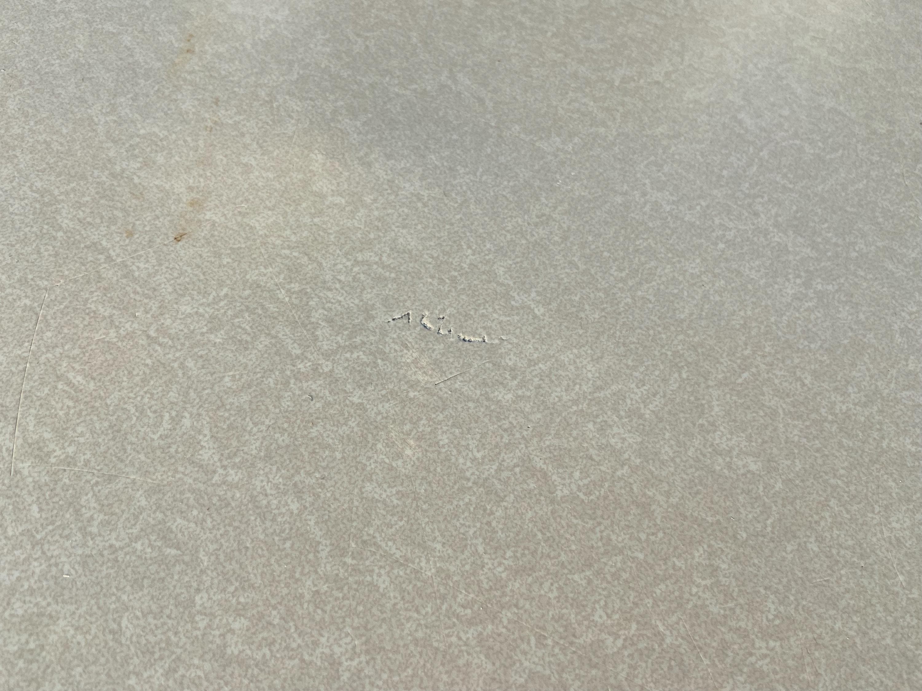 vintage mid century modern steel standdord lab desk has patina - Thumbnail 6