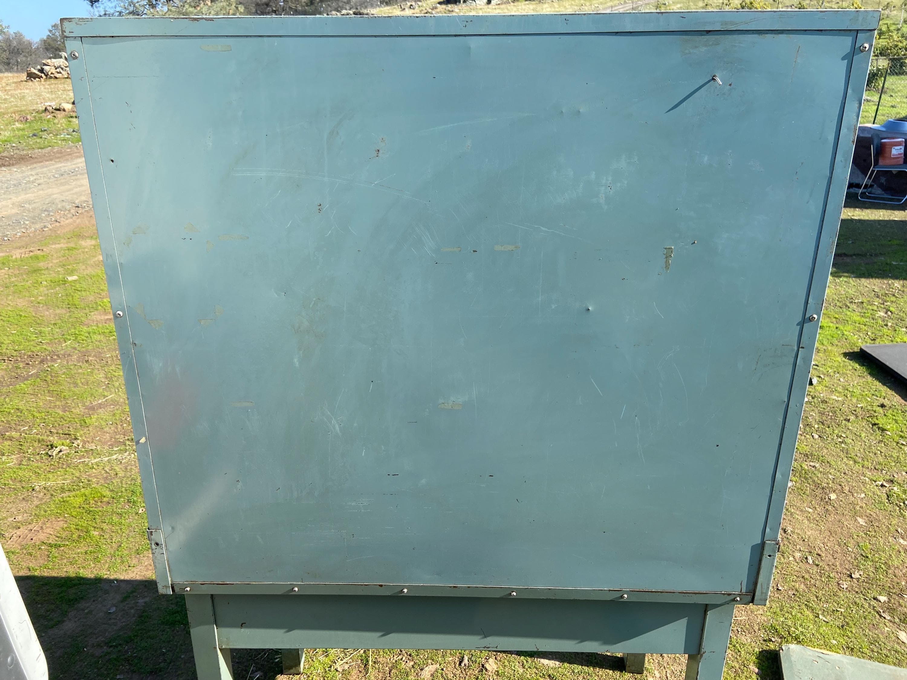 antique post office metal table organizer - Thumbnail 7